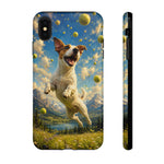 Happy Jack Russell Jumping with Tennis Balls Phone Case | Dog Lover