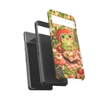 Cute Kawaii Frog Phone Case Strawberry Picnic Tough Cover Gift Art