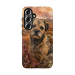 Border Terrier Earthy Watercolor Art Tough Phone Case