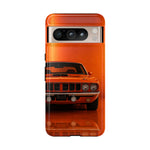 Orange Cuda Phone Case, 71 Classic Muscle Car Tough Cover