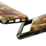 Cocker Spaniel Picnic Scene phone case | vintage dog art
