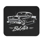 1956 Chevy Bel Air Mouse Pad – Black & White Classic Car Illustration