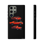 1969 Camaro SS Orange Triple View Muscle Car Tough Phone Case
