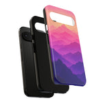 Pastel Mountain Haze Vaporwave Art Tough Phone Case