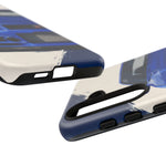 R34 Skyline GT-R Bayside Blue Tough Phone Case for 90s JDM Fans