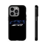 Blue C8 ZR1 Phone Case for Supercar Enthusiasts