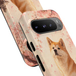 Akita Cherry Blossom Phone Case Sakura Dog Lover Gift
