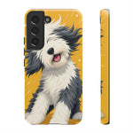 Sheepdog Hair Flip Phone Case Funny Dog Lover Gift