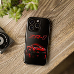 Red ZR1 C8 Phone Case for Chevy Fans, Tough Cover