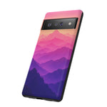 Pastel Mountain Haze Vaporwave Art Tough Phone Case
