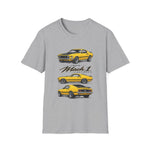 Yellow 1969 Mach 1 T-Shirt | Classic Muscle Car Illustration