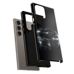 Black Sports Car Illustration 2023 Challenger SRT phone case | Car Drift Reflection