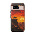 Western Sunset Cowboy Phone Case | Rugged Protective Cover