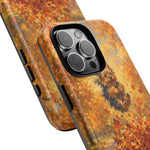 Yorkshire Terrier Jumping in Autumn Leaves Tough Case | Fall Dog Phone Cover
