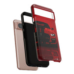 Red Mustang Art Phone Case, GT500 American Muscle Car Tough Cover