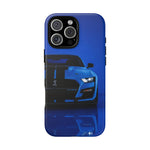 Blue Mustang Art Phone Case, GT500 American Muscle Car Tough Cover for Men