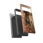 German Wirehaired Pointer Autumn Art Tough Phone Case