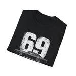 1969 Charger Distressed 69 Classic Car T-Shirt Vintage Fan Gift