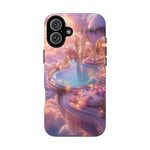 Floating Pool Deck Phone Case, Pastel Cloud 3D Render Cover