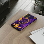 French Bulldog Pop-Art Portrait Tough Phone Case - Purple Gold