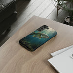 Largemouth Bass Phone Case, Sunlit Underwater Tough Cover, Gift