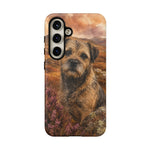 Border Terrier Earthy Watercolor Art Tough Phone Case