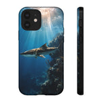 Cobia Reef Phone Case, Shaft of Light Ocean Fishing Tough Cover