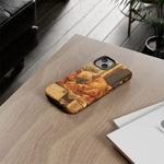 Sleeping French Bulldog with Croissants phone case | cute bakery scene