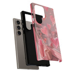 Pink Lip Gloss Heart Mirror Phone Case Girly Tough Case