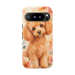 Miniature Poodle Whimsical Watercolor Art Tough Phone Case
