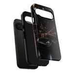 370Z City Prowl Tough Phone Case Black Sports Car at Night