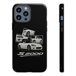 White S2000 Roadster Collage JDM Tough Phone Case Cover Gift