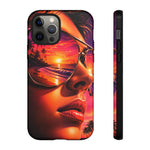 Sunset Reflection Sunglasses Retrowave 80s phone case