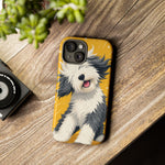 Sheepdog Hair Flip Phone Case Funny Dog Lover Gift