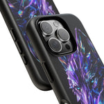 Holographic Wolf Phone Case, Fractured Prism Iridescent Cover