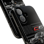 Black C6 Phone Case American Sports Car Tough Cover Gift