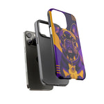 French Bulldog Pop-Art Portrait Tough Phone Case - Purple Gold