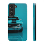 Muscle Car Phone Case Teal 69 Camaro SS, Retro Classic Cover, Guys Gift