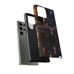 67 GTO Phone Case Purple, Rainy City Night Muscle Car Tough Cover