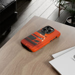 Orange Camaro Phone Case, ZL1 American Muscle Car Tough Cover for Men Gift