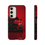 Red Mustang Art Phone Case, GT500 American Muscle Car Tough Cover