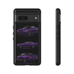 Purple R33 Skyline GTR JDM Sports Car Phone Case Tough Multi View