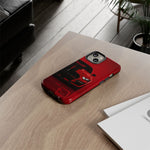 Red Mustang Art Phone Case, GT500 American Muscle Car Tough Cover