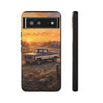 73 Chevy C10 Square body Truck Two-Tone Sunrise Tough Phone Case