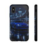 Skyline GT-R R34 Bayside Blue Tokyo Night Art Tough Phone Case