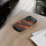 Black Charger Classic Muscle Flames Tough Phone Case Cover Gift
