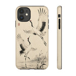 Red-Crowned Crane Sumi-e Art Tough Phone Case