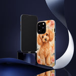Miniature Poodle Whimsical Watercolor Art Tough Phone Case