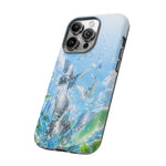 Copy of Silver Butterflies Tough Case | Blue Sky Water Droplets Phone Cover