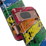 Rainbow Grunge Ripped Stripes phone case | Tough Cases